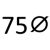 75⌀