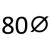 80⌀