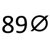 89⌀